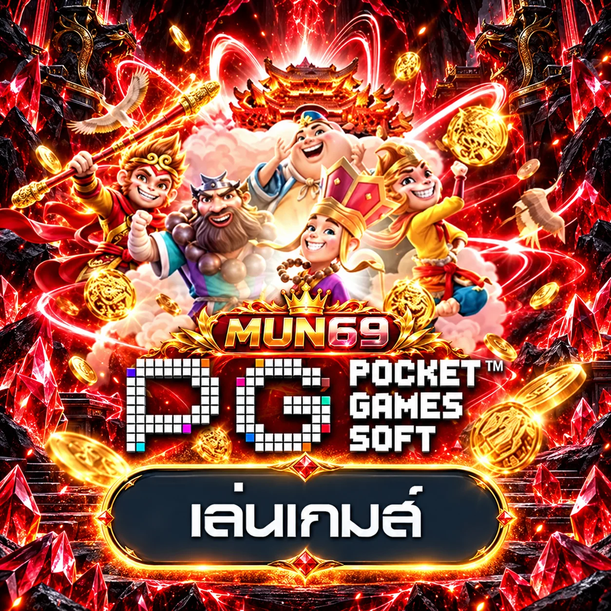 ตัวละครเกม PG Soft สำหรับทดลองเล่น MUN69